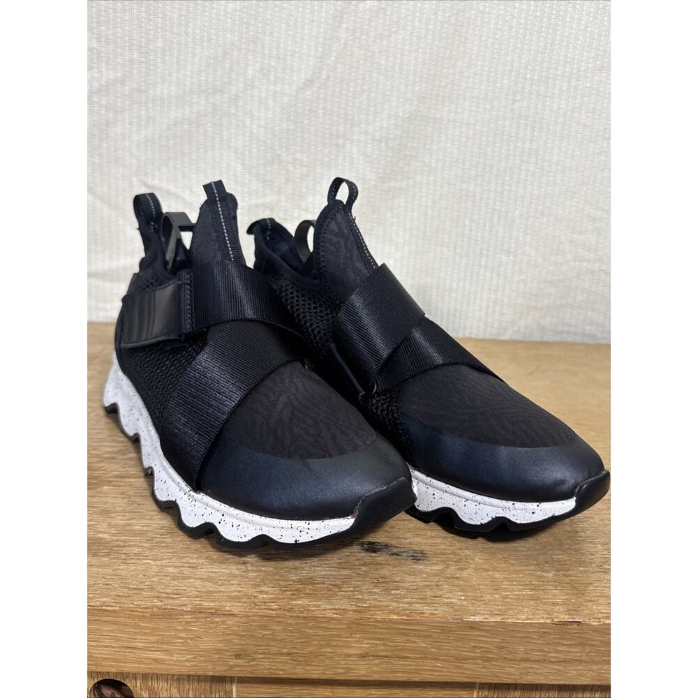 Sorel Kinetic Lite Strap Sneakers Women’s Size 10 Black White Comfort Shoes - Picture 6 of 11